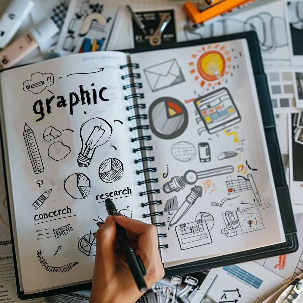 Altrxaltr a notebook with the words graphic concept research e4937a01 57fb 4fed 99cb a207310ef519 1