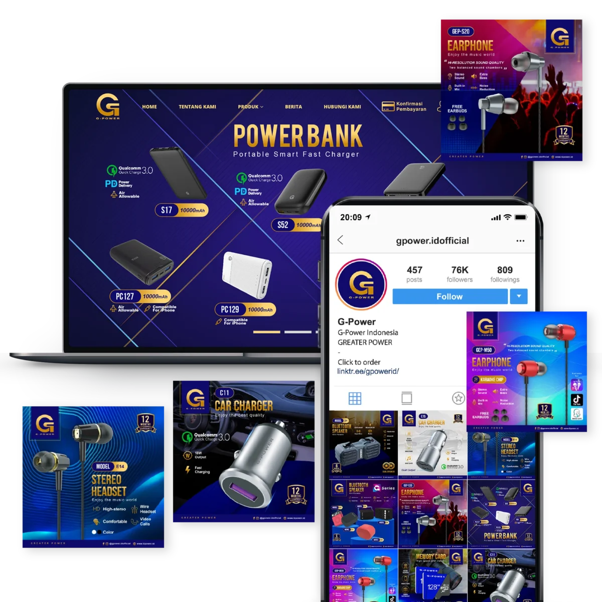 Home feat portfolio graphic dbs gpower